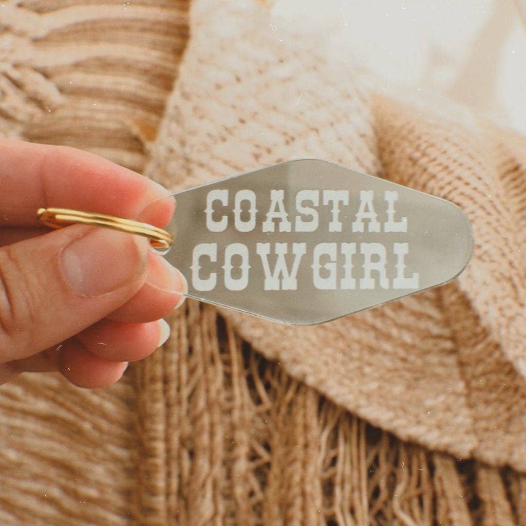 Coastal Cowgirl Keychain: Gold