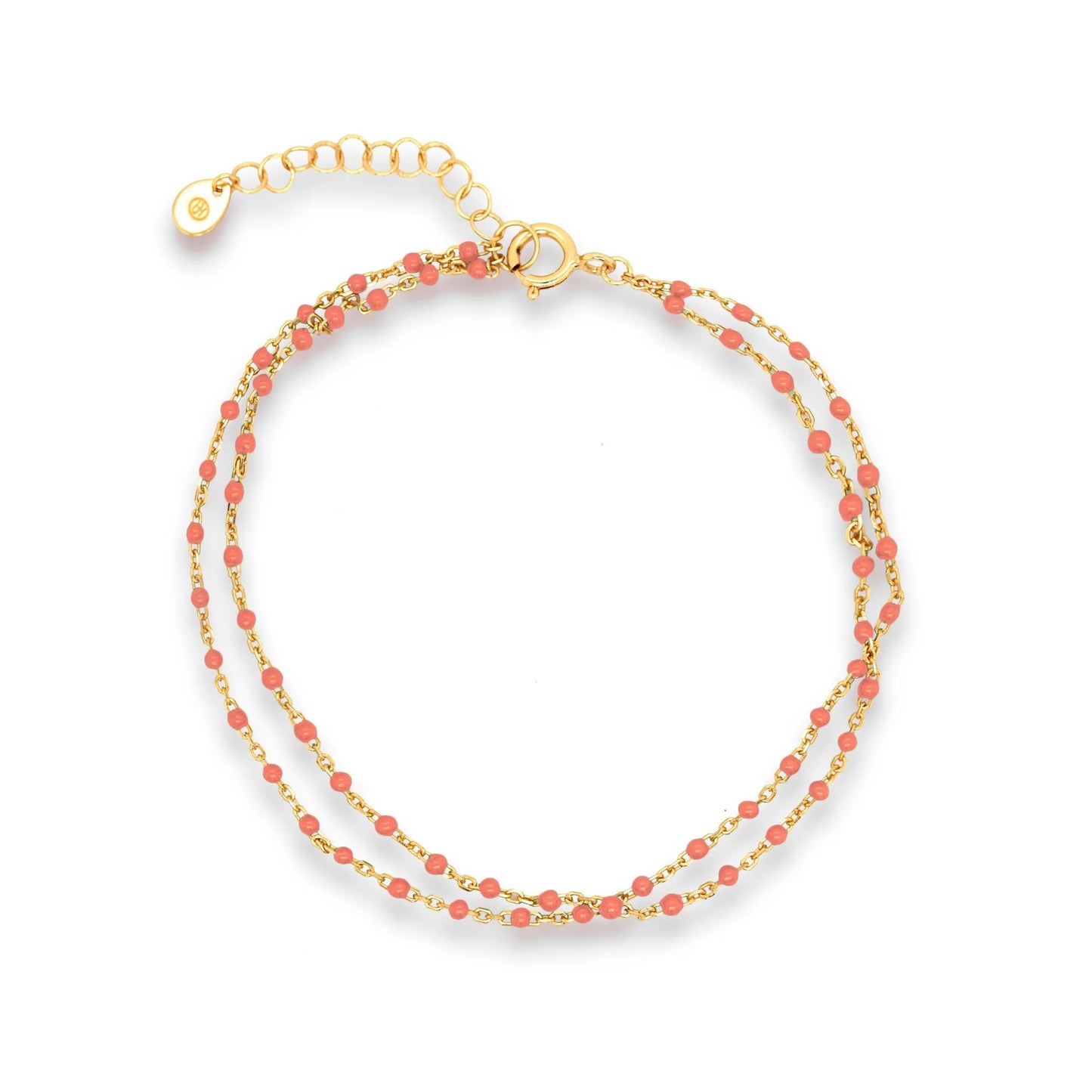 Delicate Double Strand Enamel Bracelet