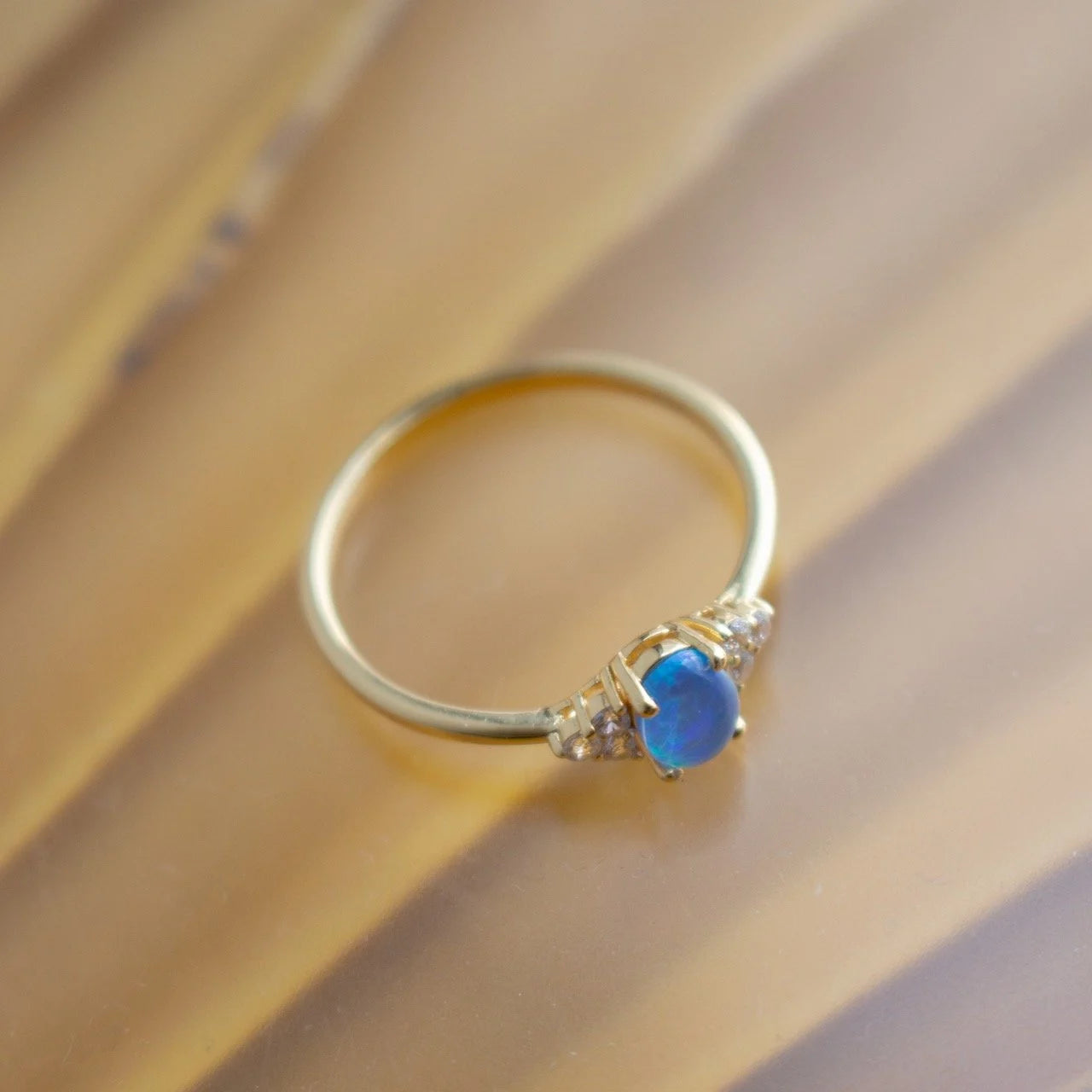 Blue Opal Ring