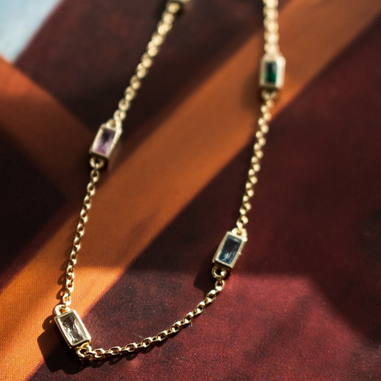Multi-Colour Baguette Bracelet