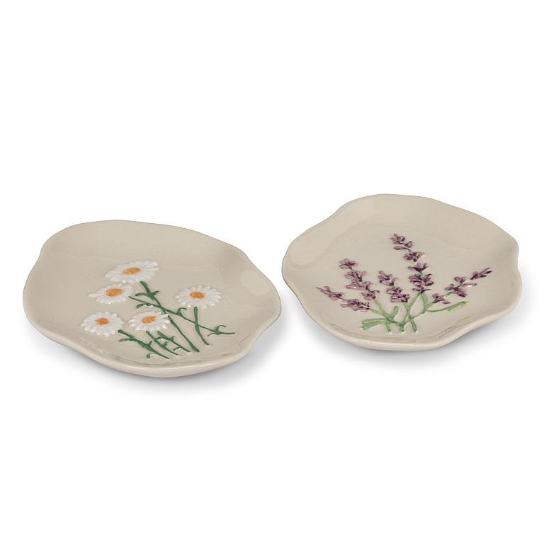 Purple Wildflower Jewelry Dish