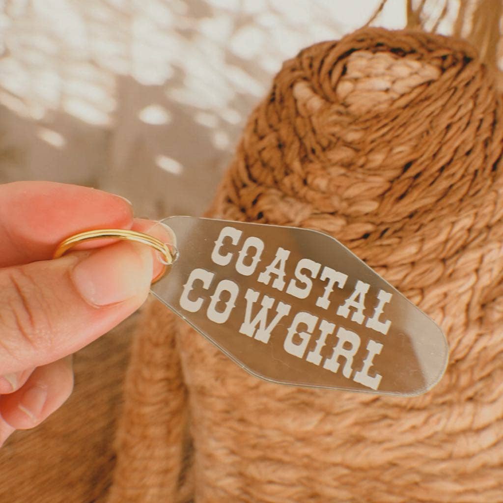 Coastal Cowgirl Keychain: Gold