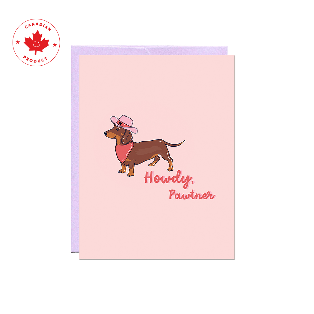 Howdy Pawtner Card
