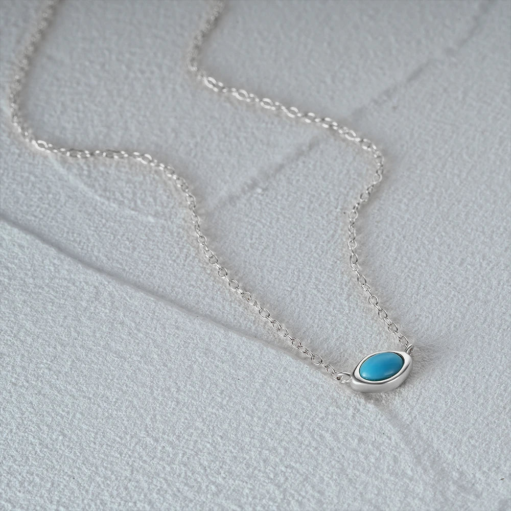 Oval Turquoise Necklace