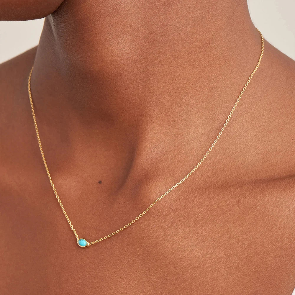 Oval Turquoise Necklace