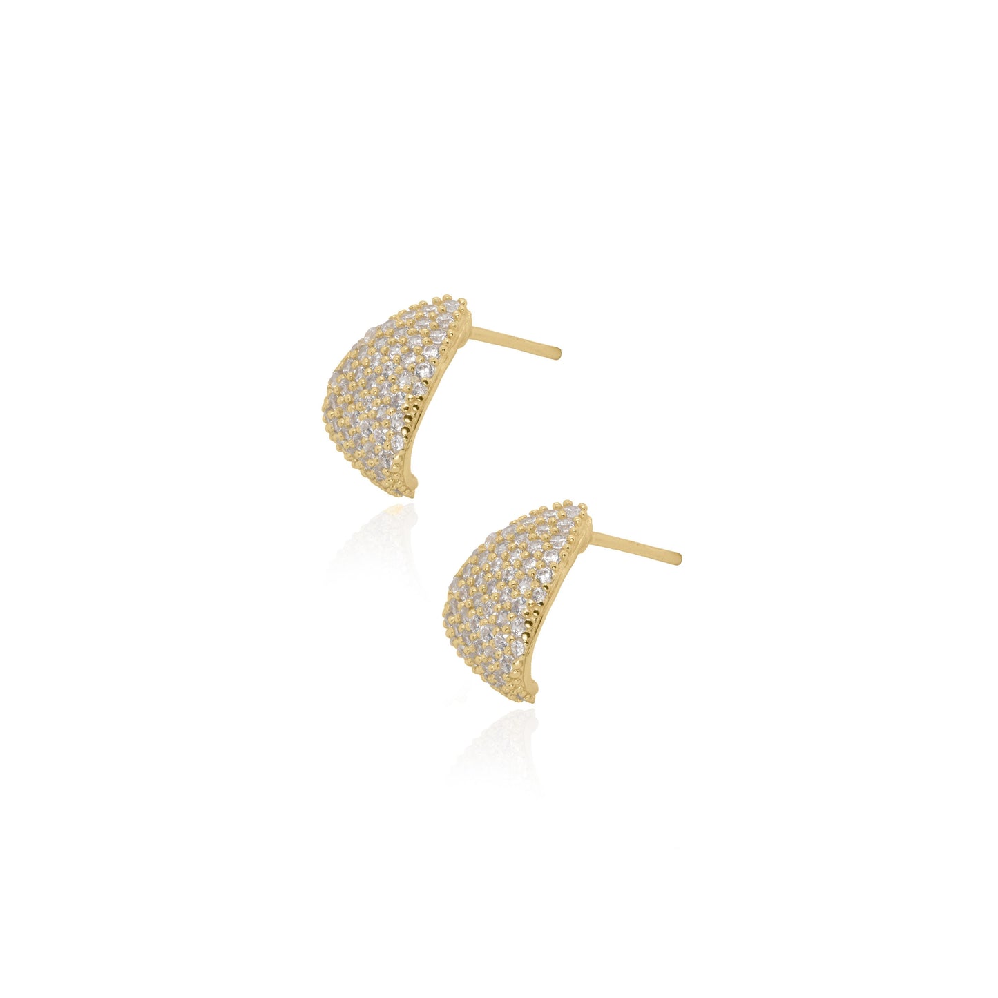 Sparkly Chunky Teardrop Studs