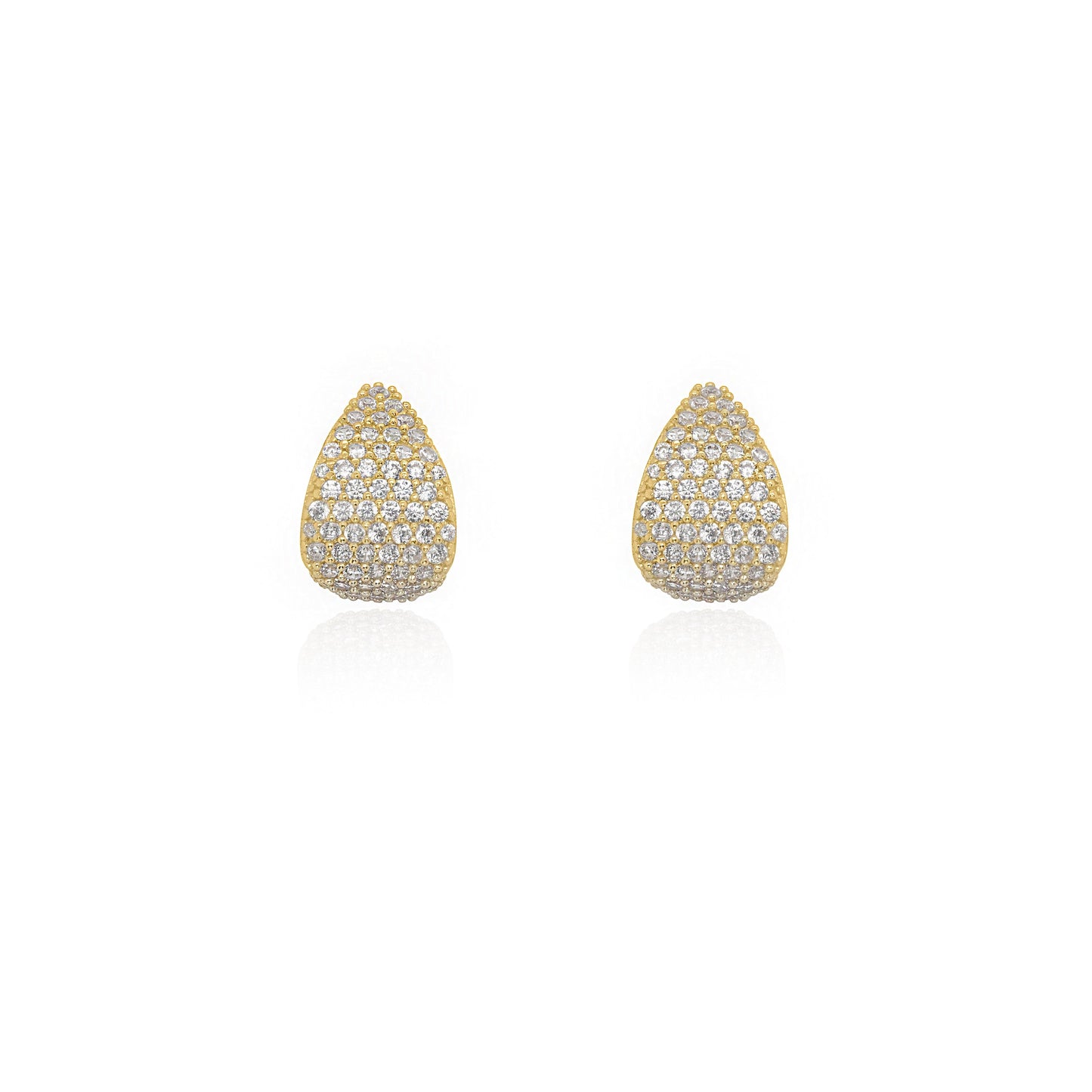 Sparkly Chunky Teardrop Studs