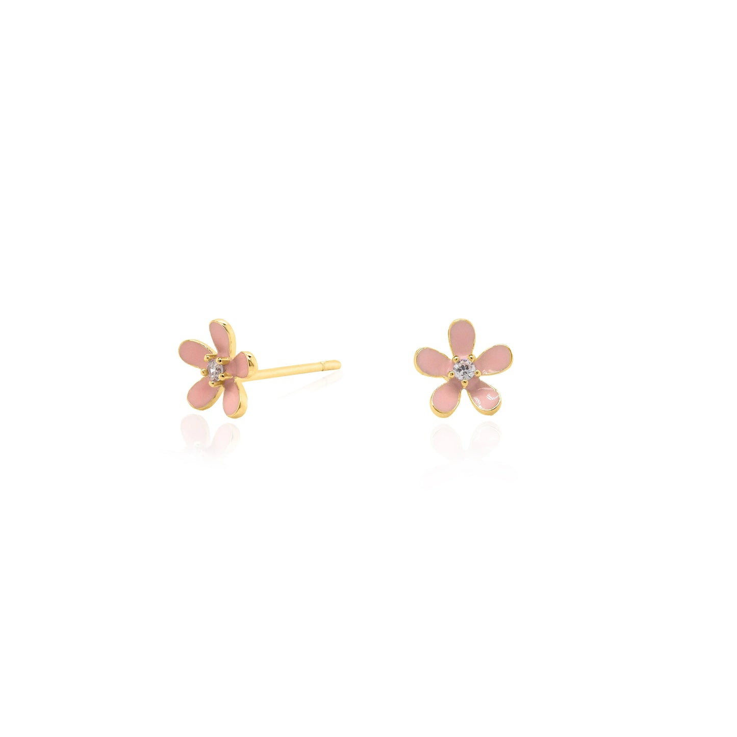 Enamel Flower Studs