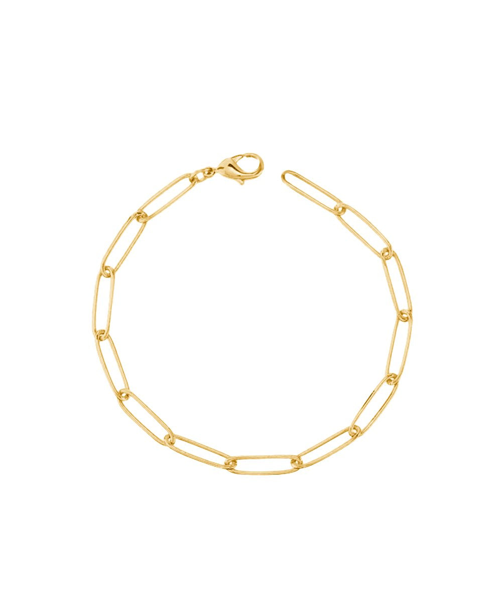 Gold Plated Paperclip Chain
