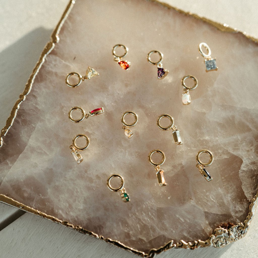 Gold Vermeil Birthstone Charms