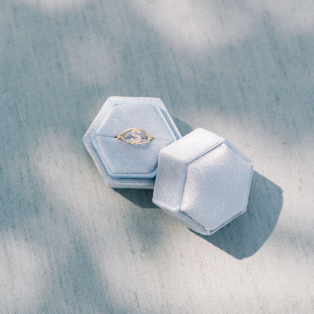 Diamond Initial Ring