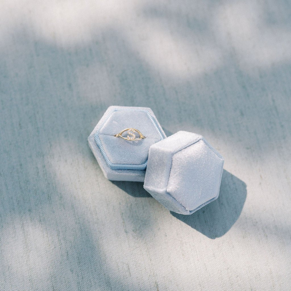 Diamond Initial Ring