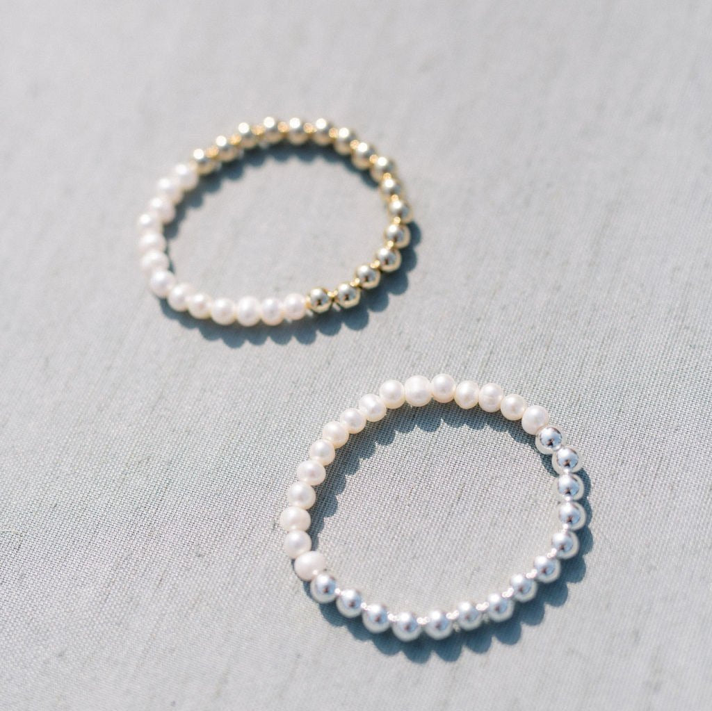 Half Pearl Bracelet - 7mm
