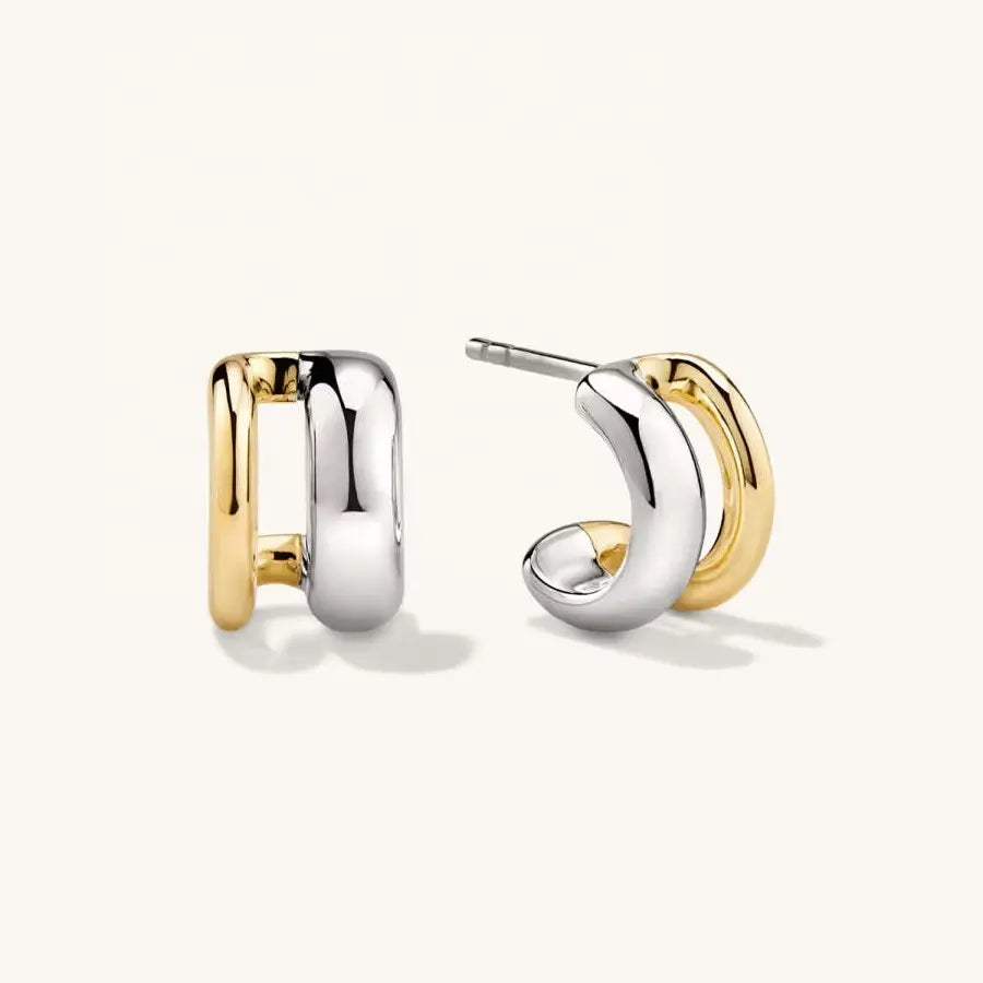 Two Toned Hoops