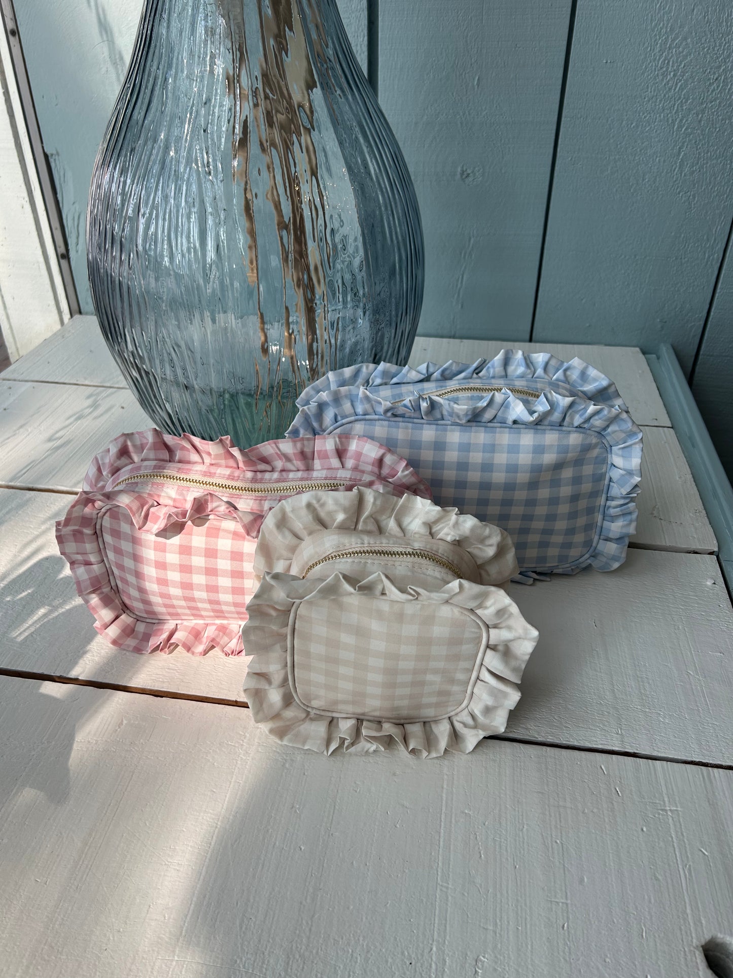 Gingham Cosmetic Case