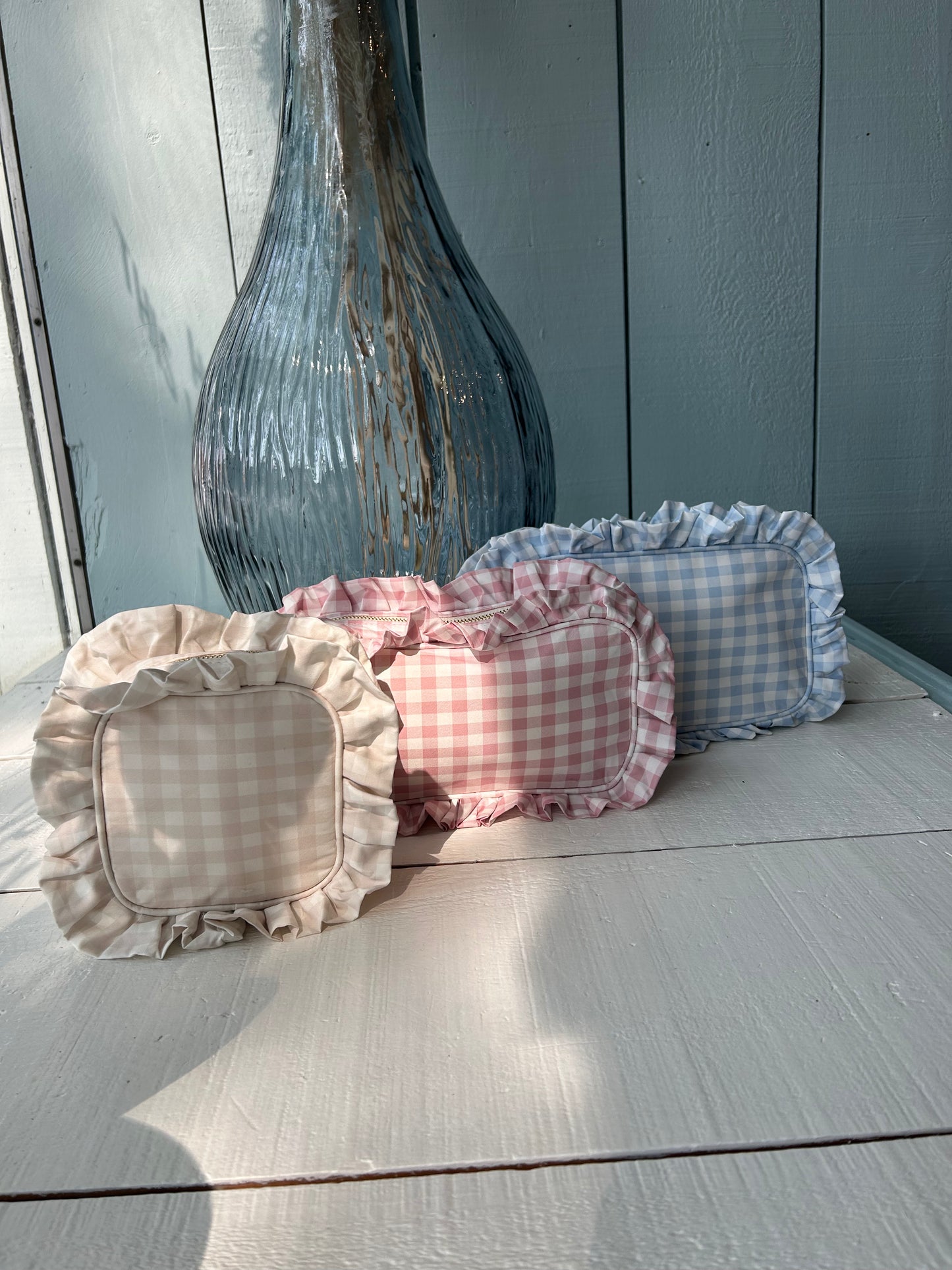 Gingham Cosmetic Case