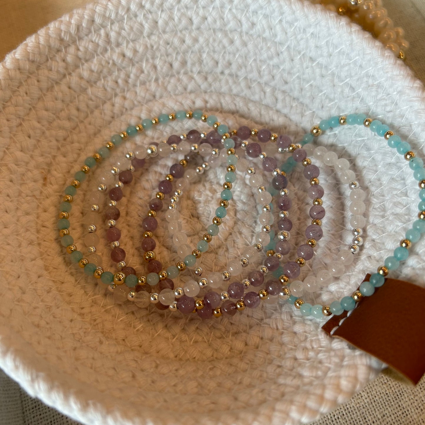 Alternating Gemstone Bracelets