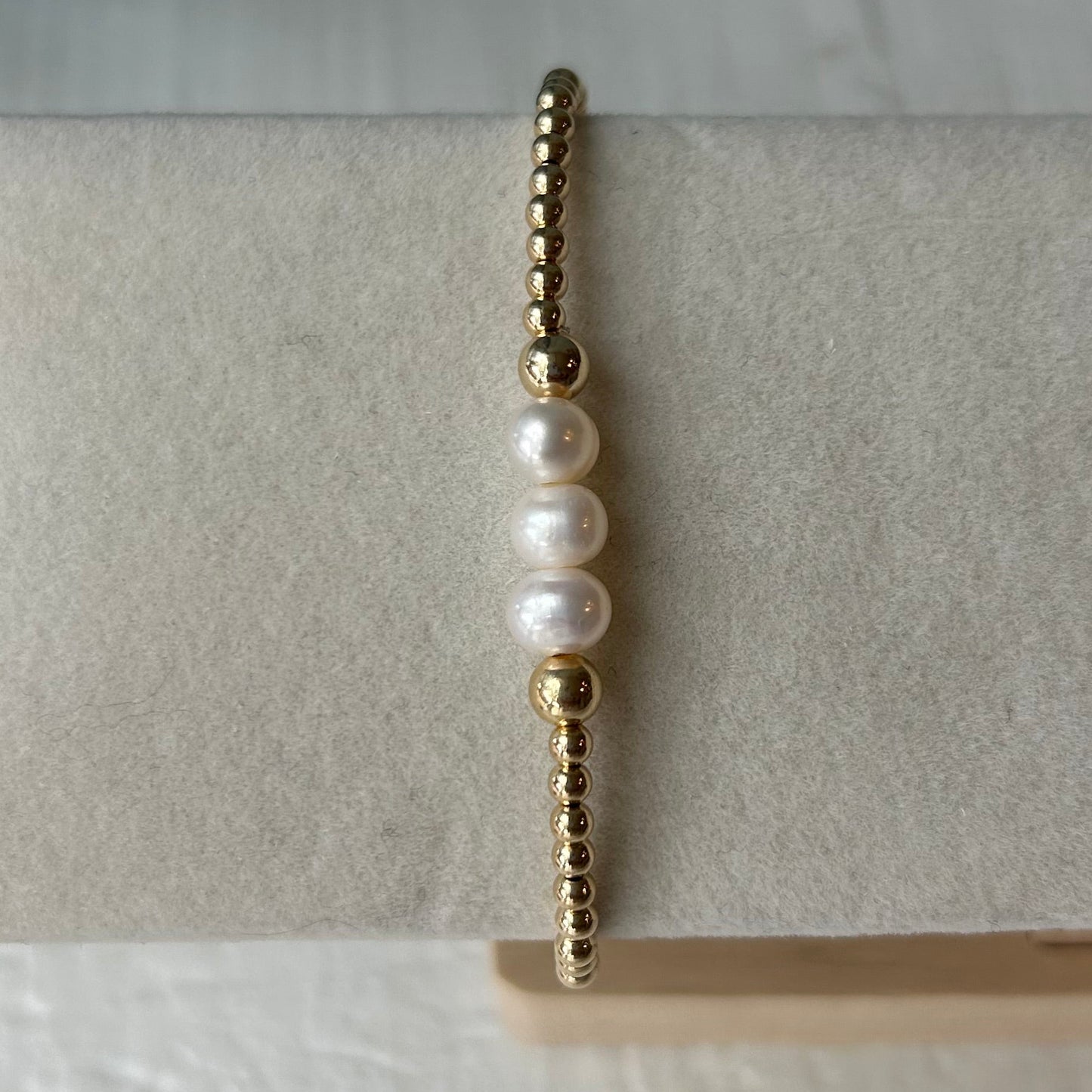 Lucky 3 Pearl Bracelet