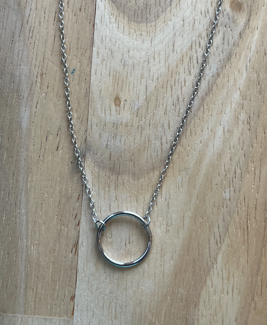 Single Open Circle Necklace