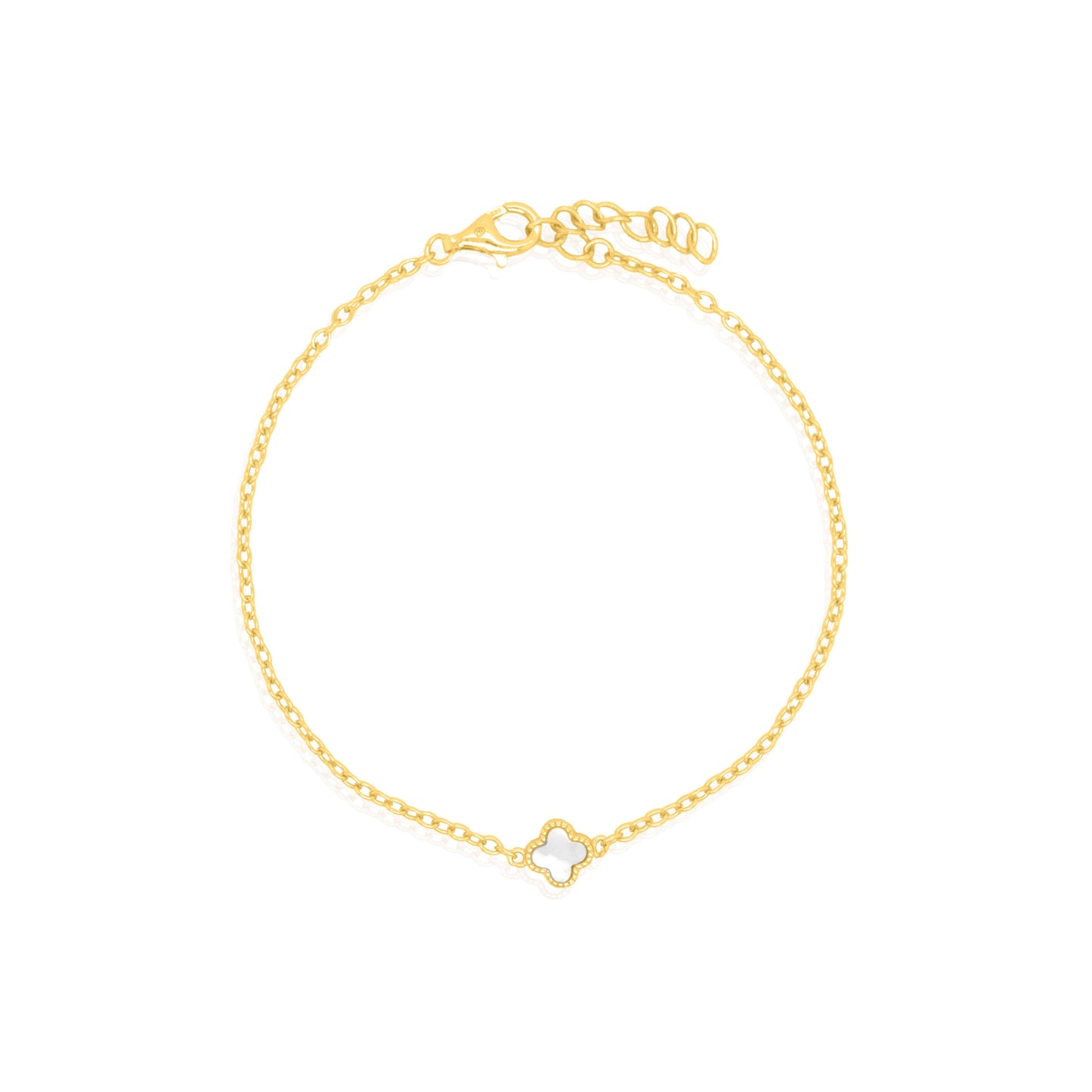 Mini Pearl Clover Bracelet