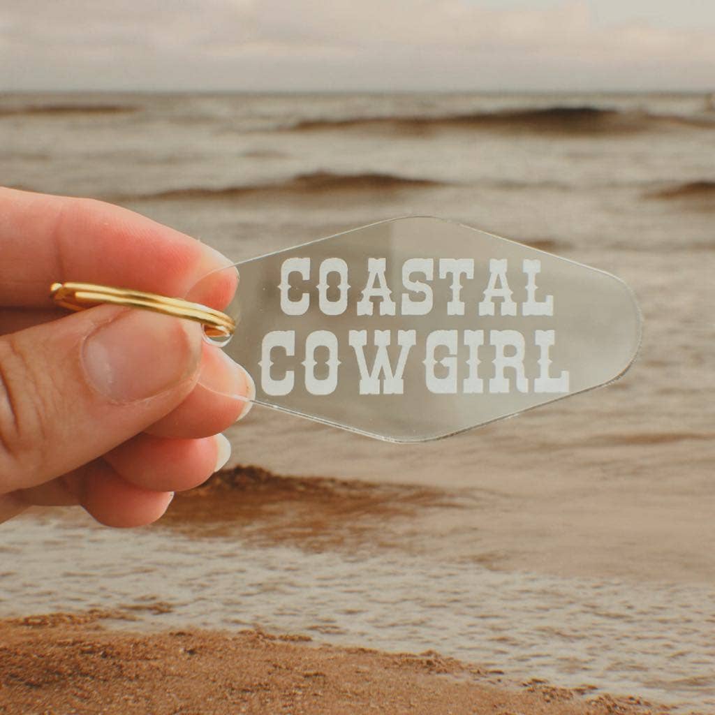 Coastal Cowgirl Keychain: Gold