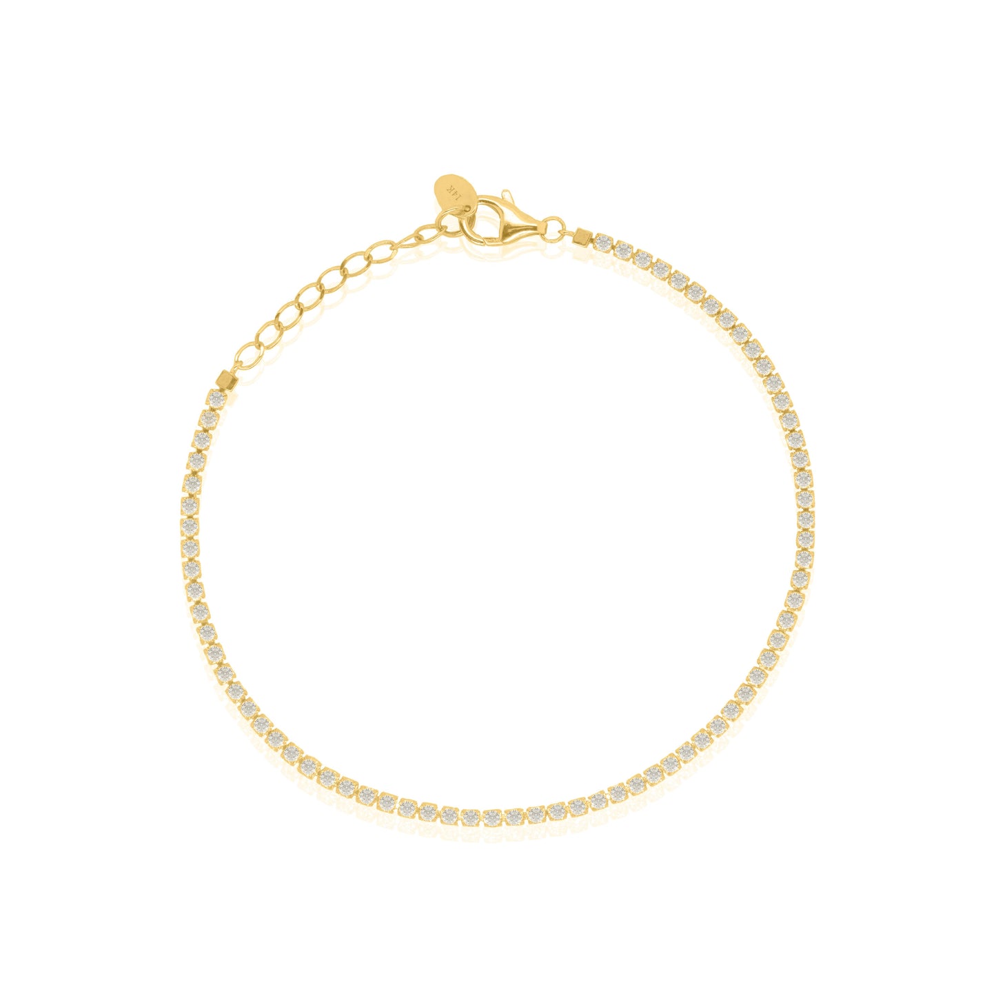 14k Gold Diamond Tennis Bracelet