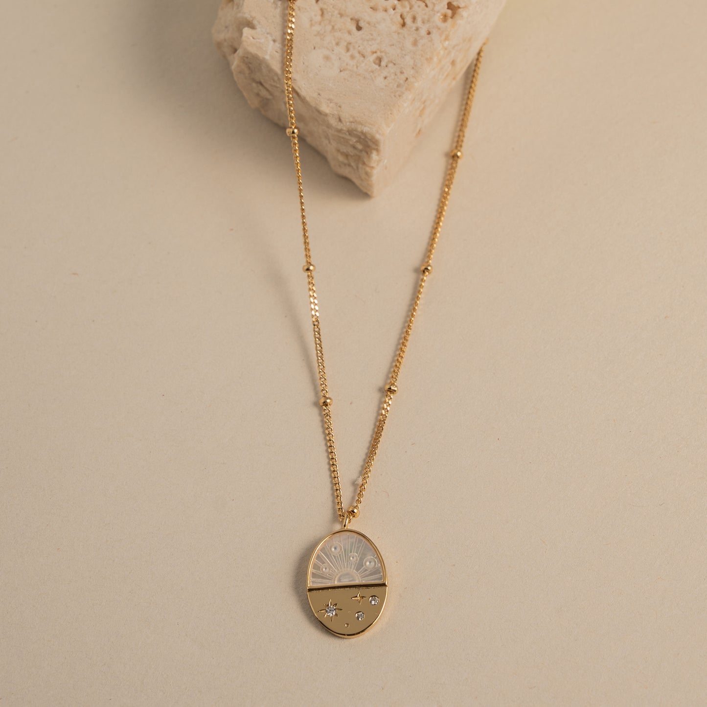 Sunset Pearl Necklace