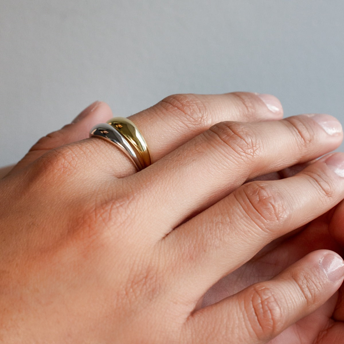 Mini Gold Dome Ring