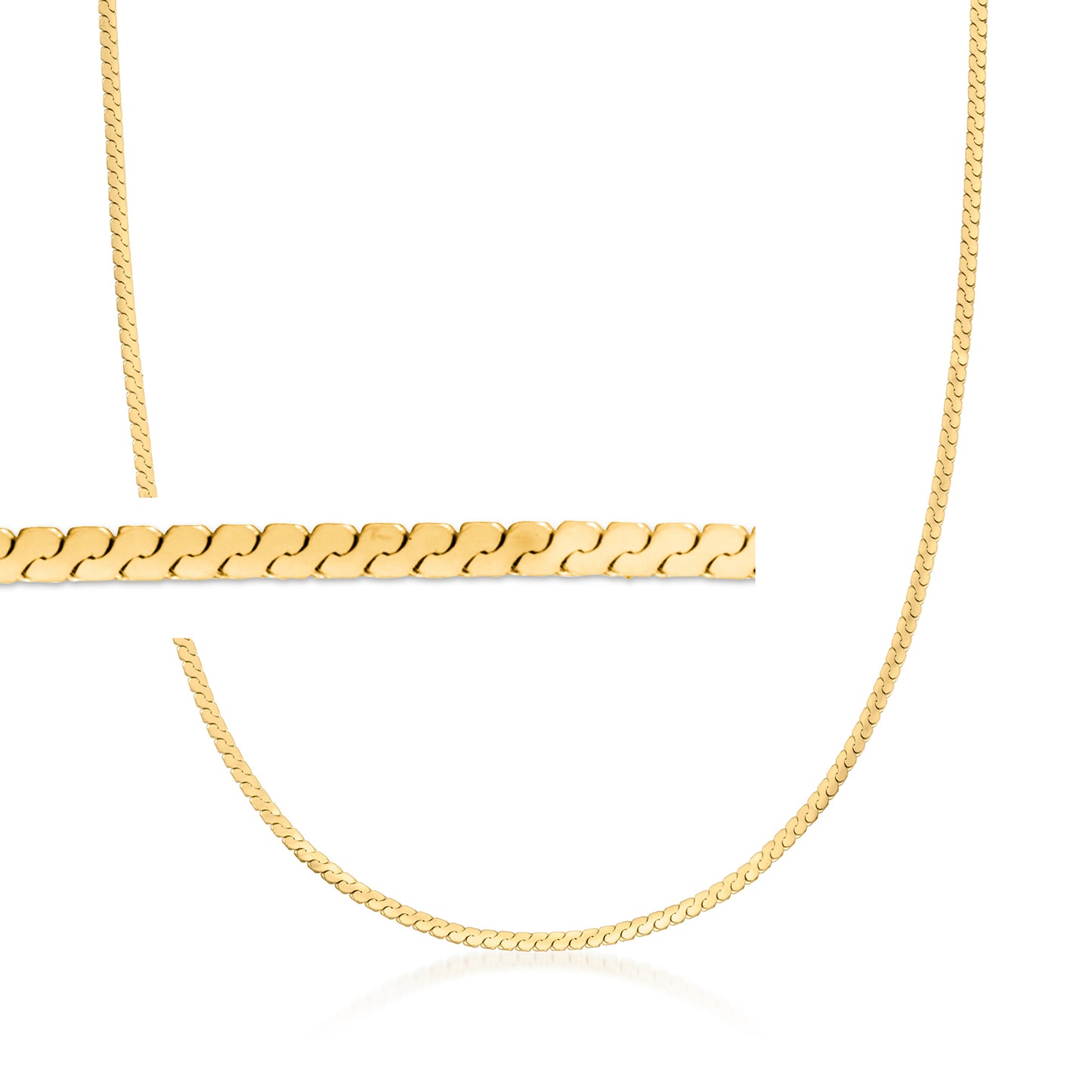 Serpentine Chain Necklace