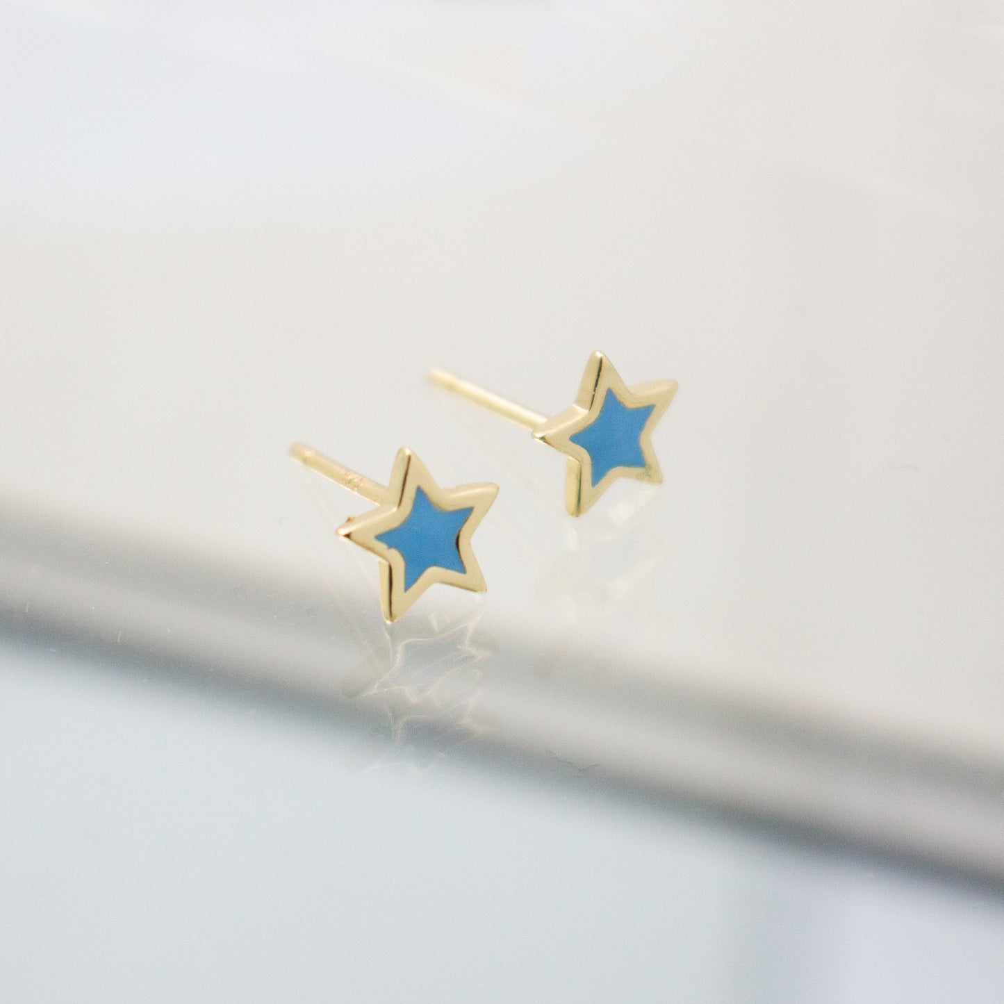 Enamel Star Studs