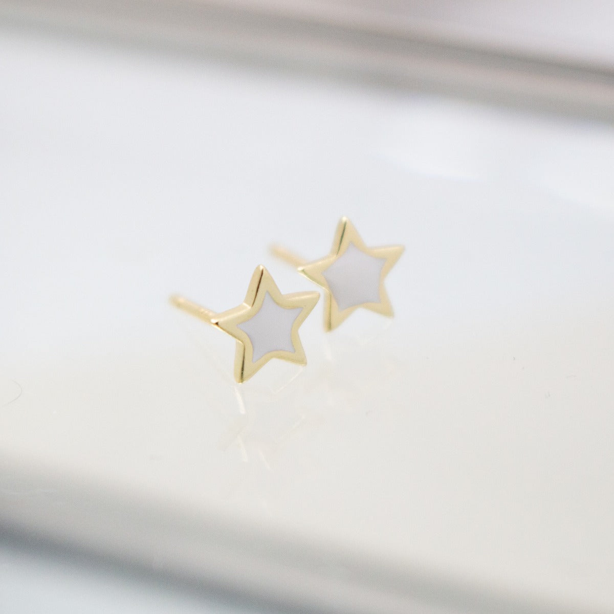 Enamel Star Studs