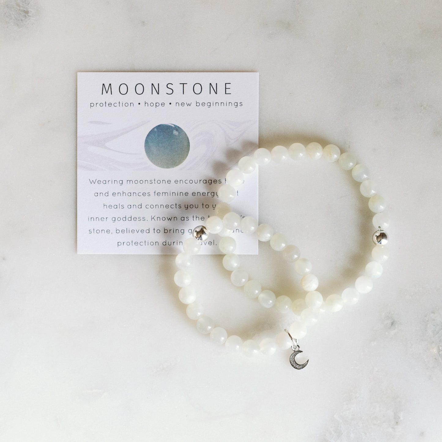 Moonstone Gemstone Bracelet