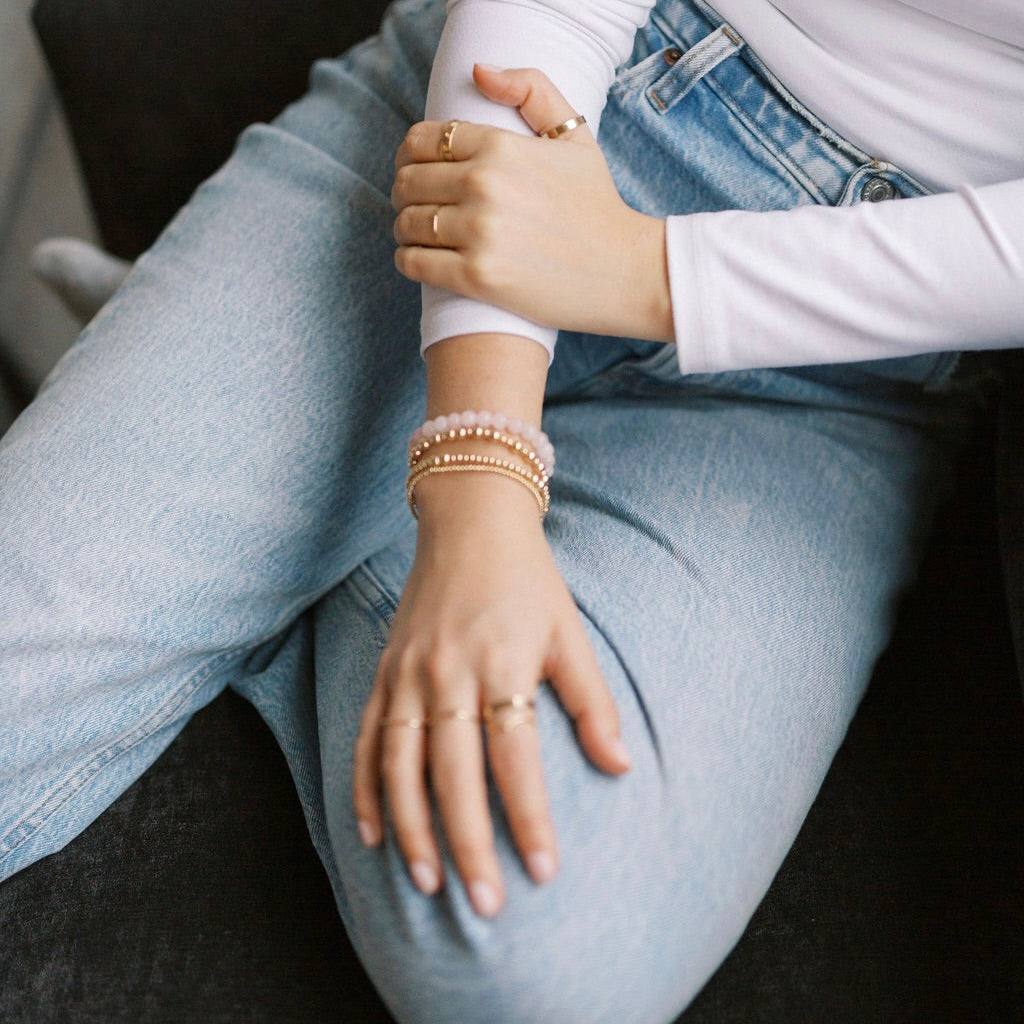Rose Quartz Gemstone Bracelet