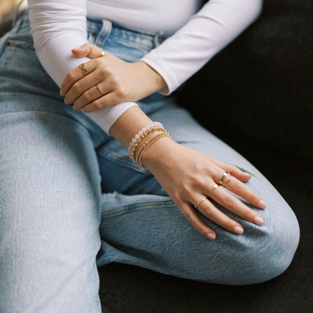 Rose Quartz Gemstone Bracelet