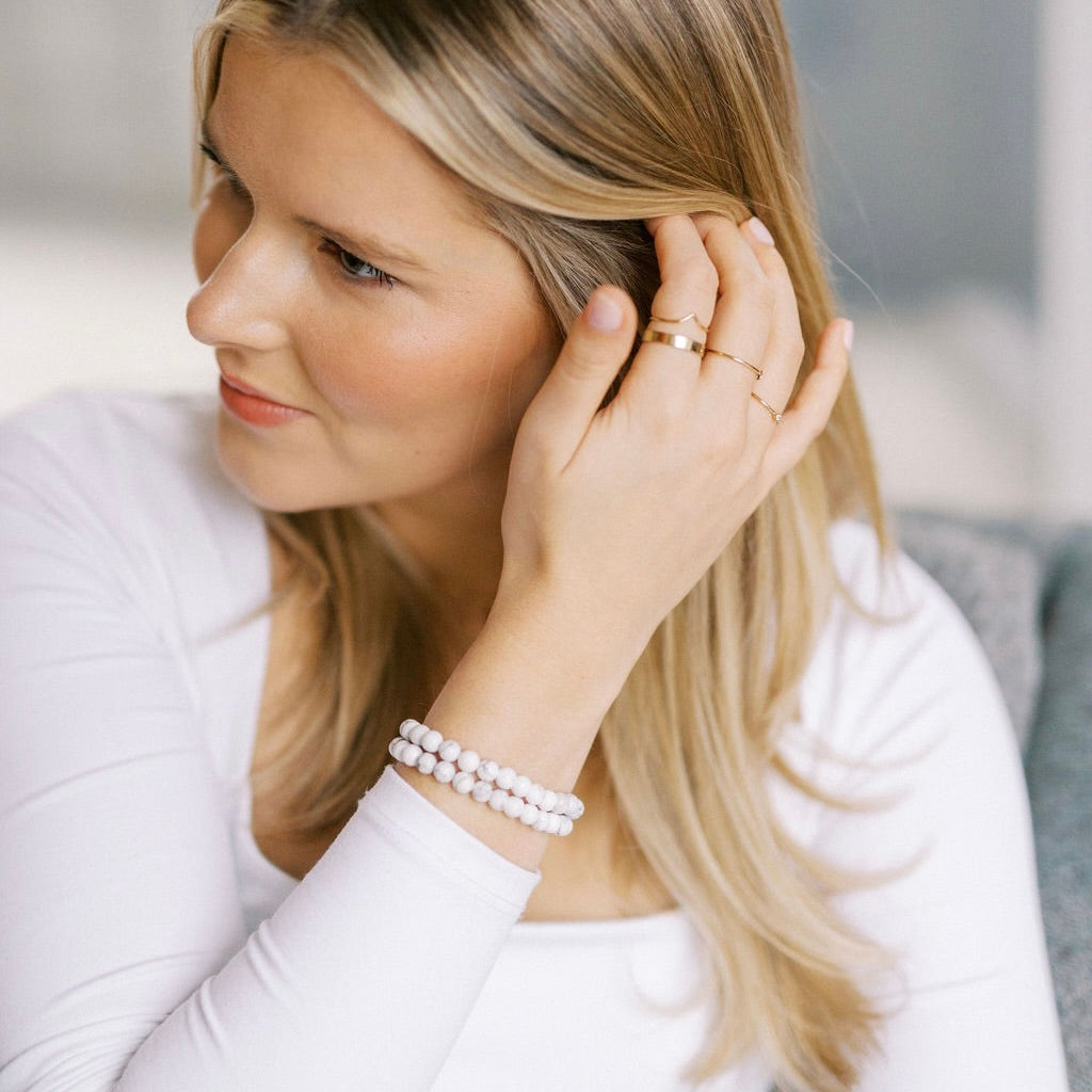 Howlite Gemstone Bracelet