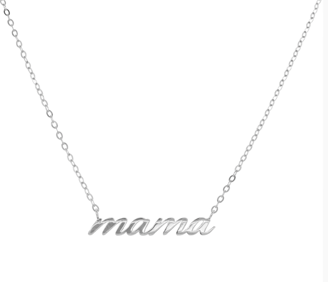 Mama deals silver necklace