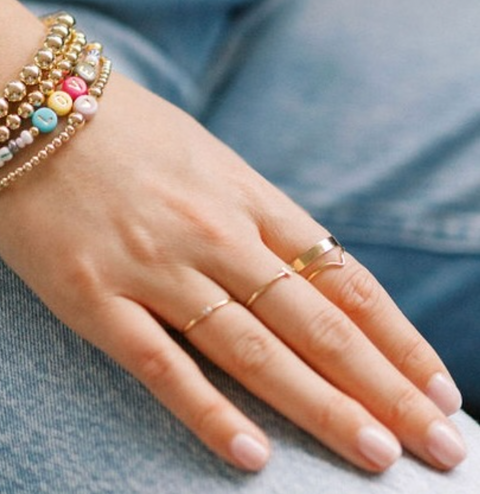 Chevron Ring - Gold Filled or Sterling Silver