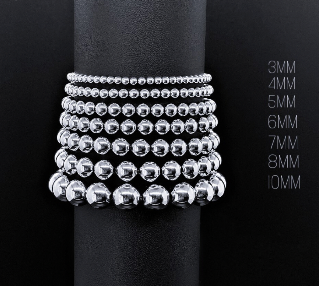 5mm Ball Bracelet (Silver & Gold)