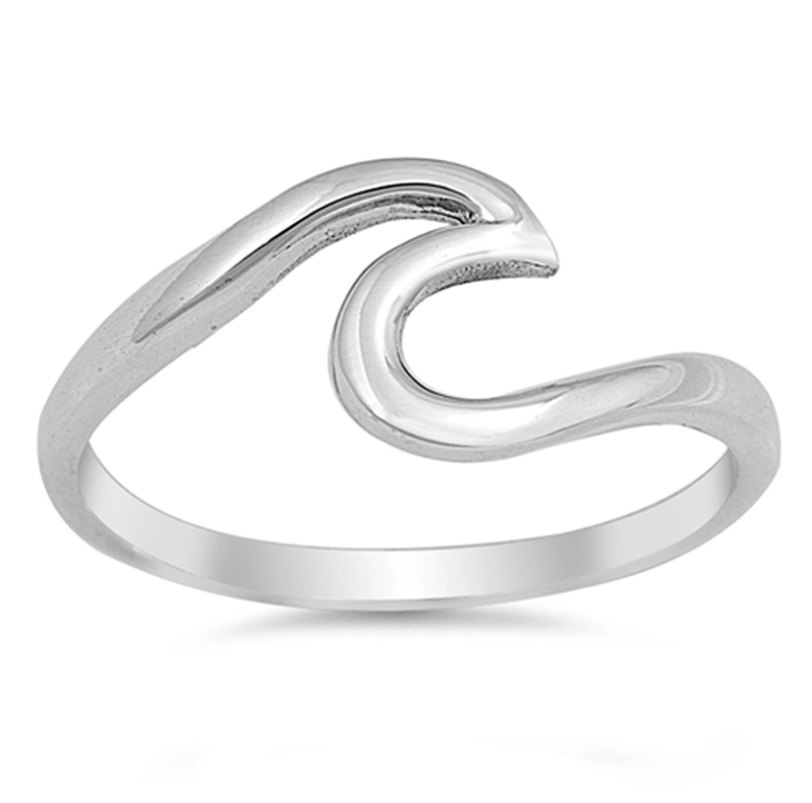 Silver Wave Ring