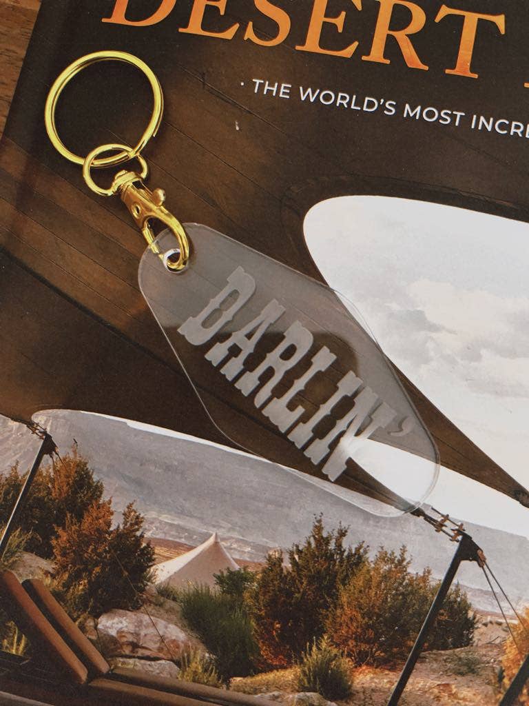 Darlin' Keychain Western Keychains Western Accessory: Gold