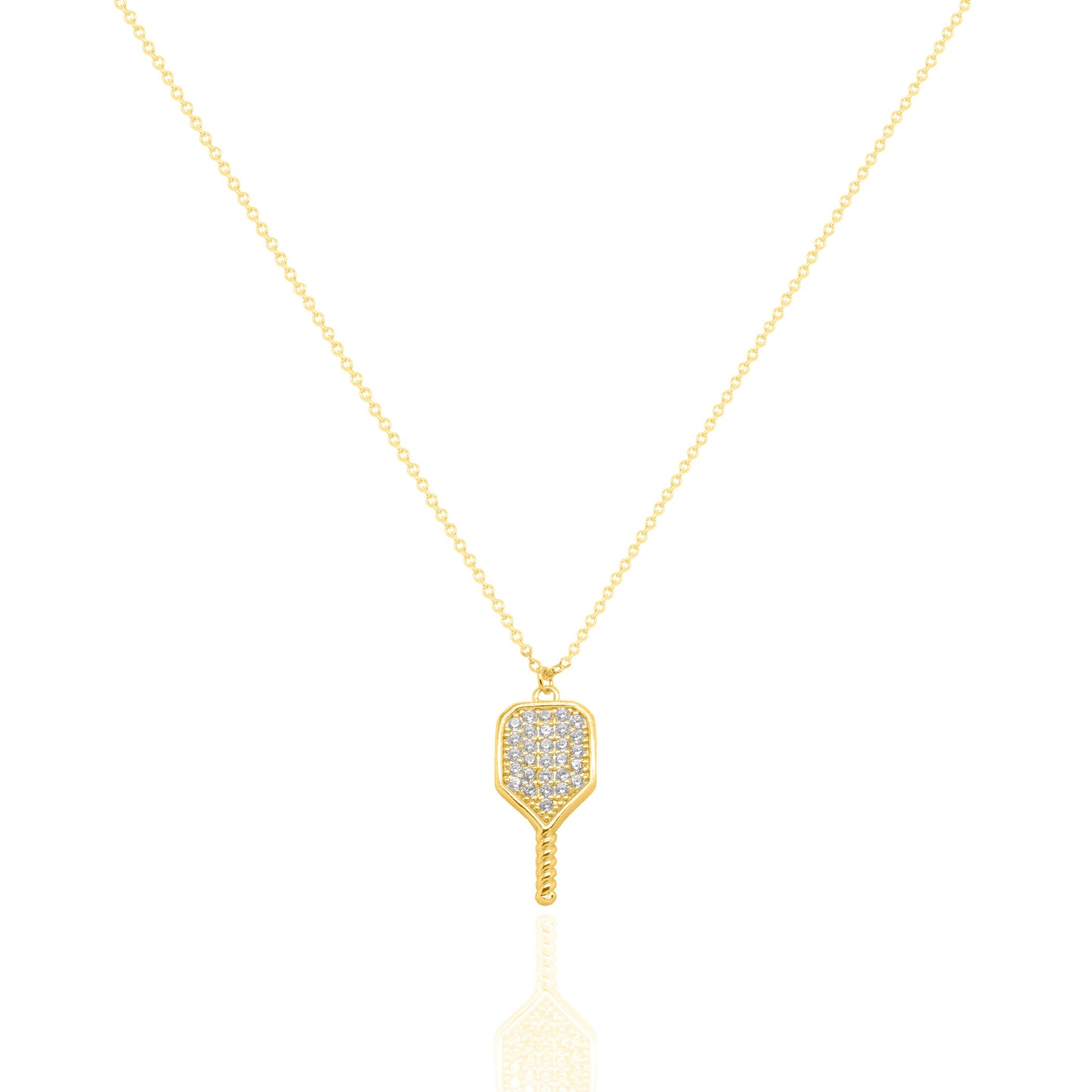 Sparkly Pickleball Necklace