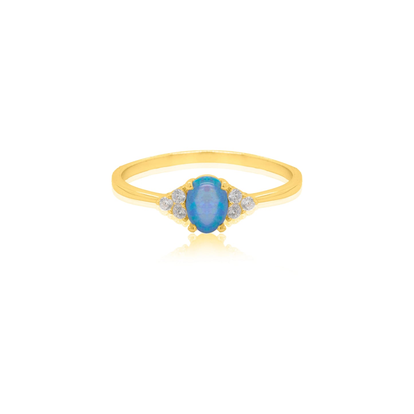Blue Opal Ring