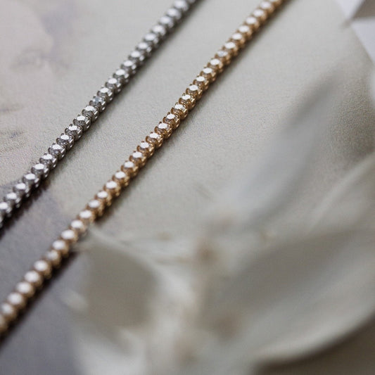 14k Gold Diamond Tennis Bracelet