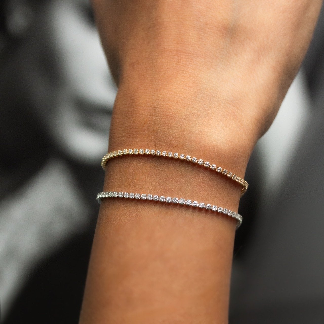 14k Gold Diamond Tennis Bracelet