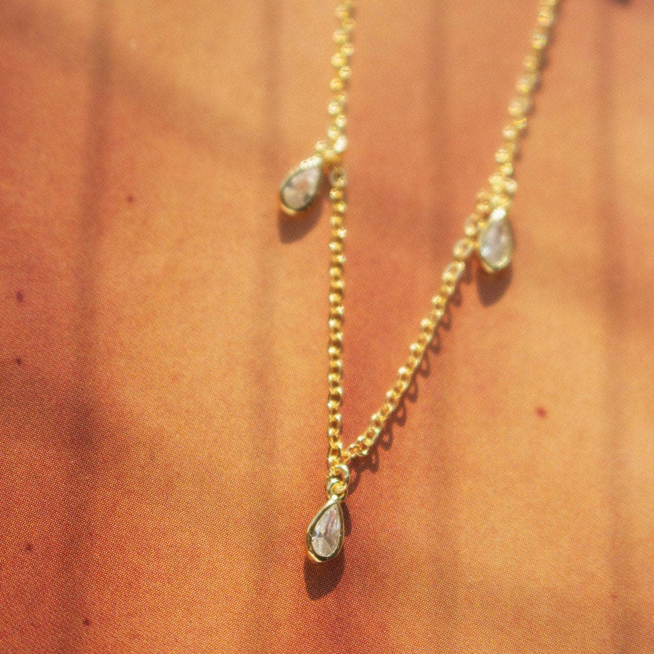 Sparkly Teardrop Choker
