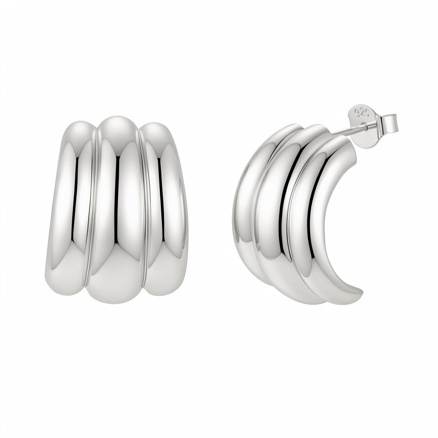 Triple Wave Chunky Studs