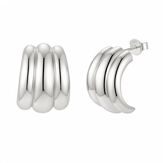 Triple Wave Chunky Studs