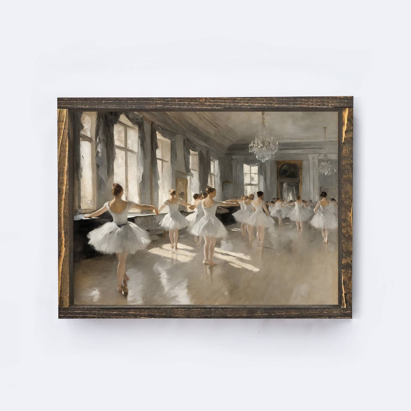 Ballerinas | Vintage Art Print A243: Aged Farmhouse / 8.5x7"