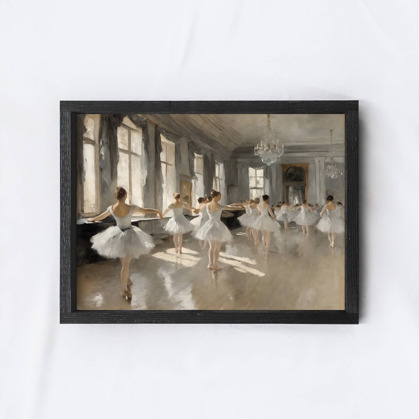 Ballerinas | Vintage Art Print A243: Aged Farmhouse / 8.5x7"
