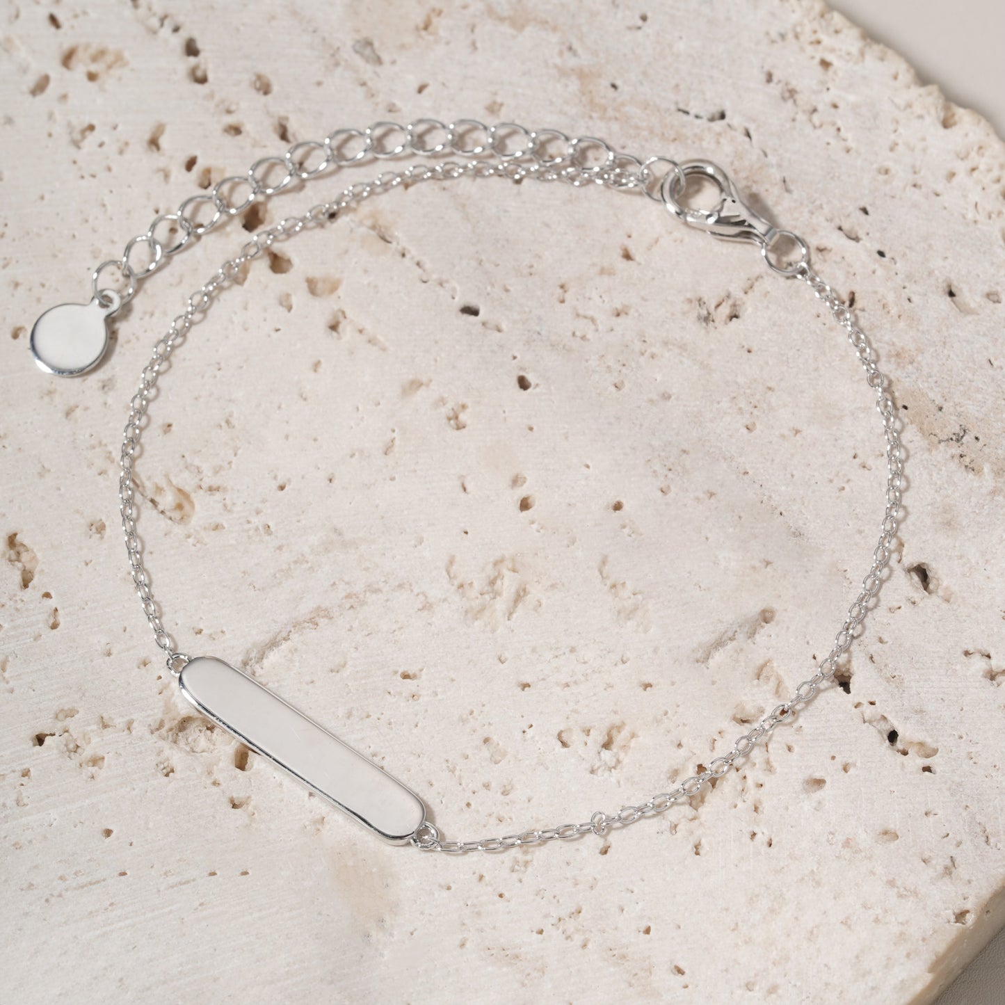 Engravable Delicate Bar Bracelet